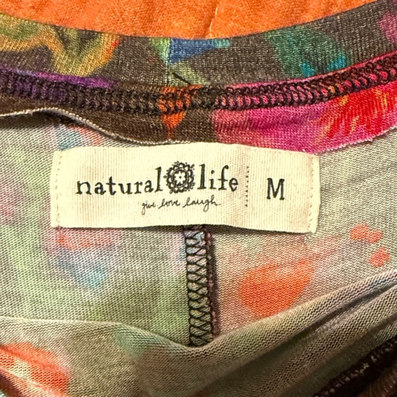 NATURAL LIFE Floral Swing Long-Sleeve Dress - Multicolor Floral Print - Picture 2 of 4